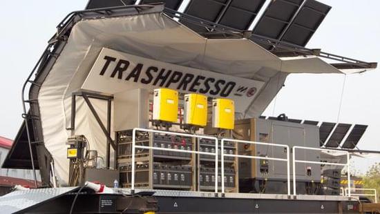移動式“Trashpresso”回收系統(tǒng)能將垃圾轉(zhuǎn)化環(huán)保再生磚